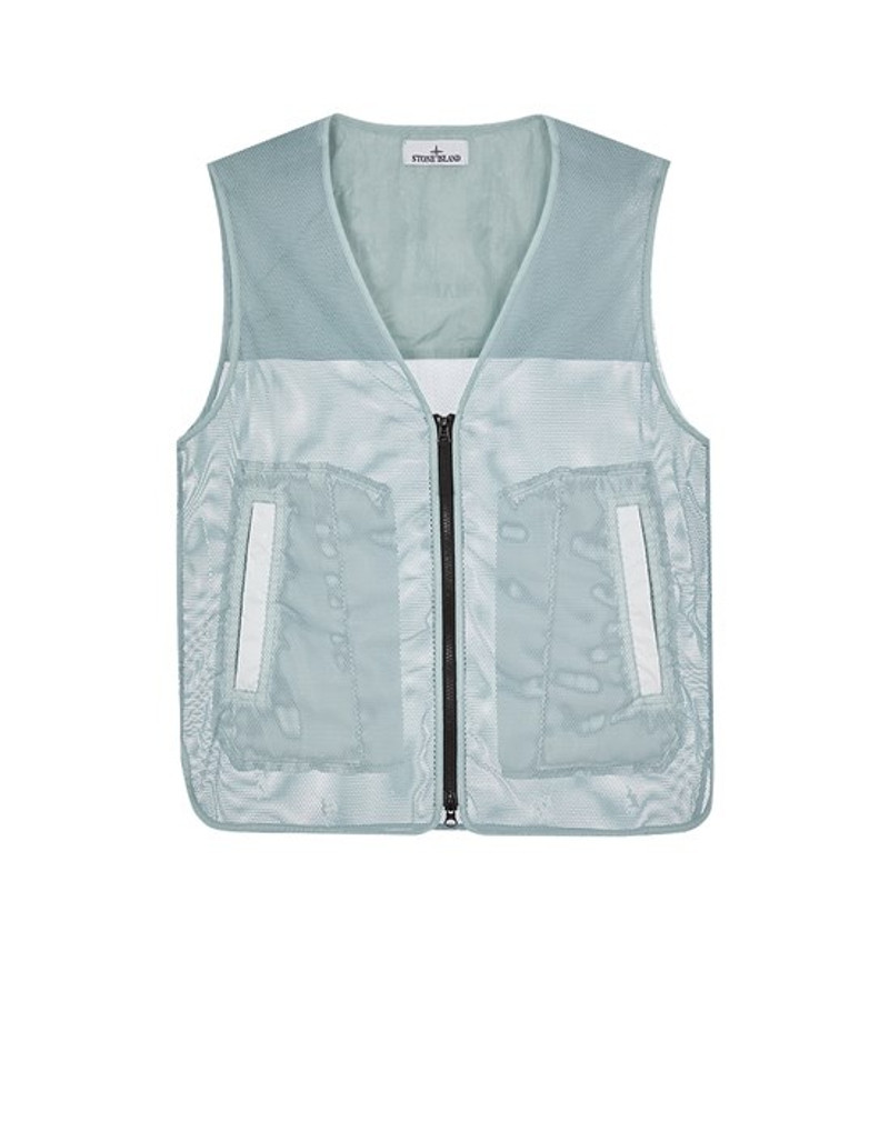 905X5 STONE ISLAND MARINA_ NYLON MESH / RIP STOP PRISMATICO SKY BLUE 1