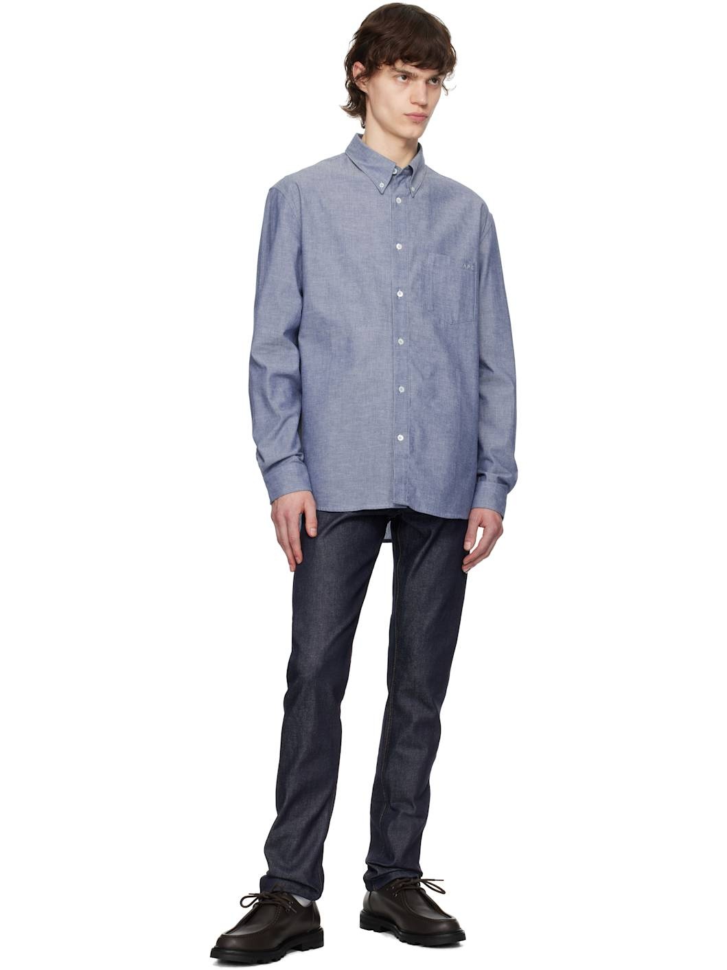 Navy Petit Standard Jeans - 4