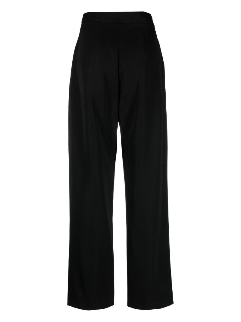 pleated straight trousers - 2