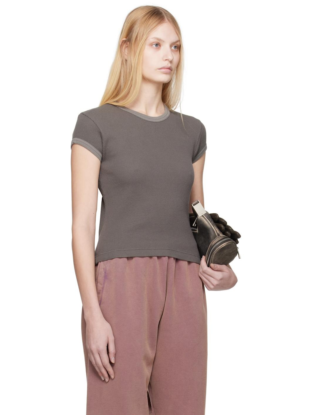 Gray Fitted T-shirt - 2