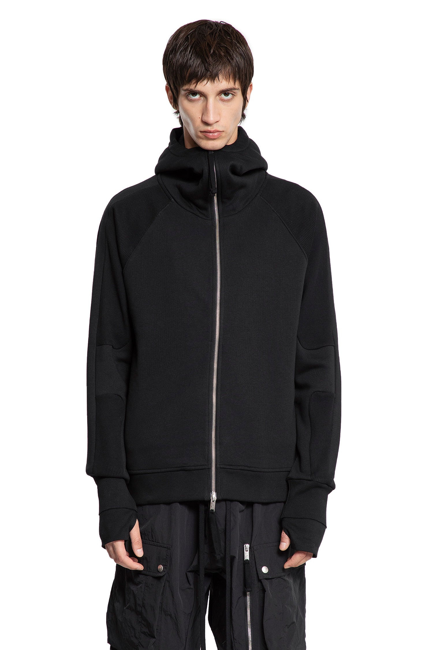 Zip-Up-Hoodie-With-Hand-Gaiters - 1