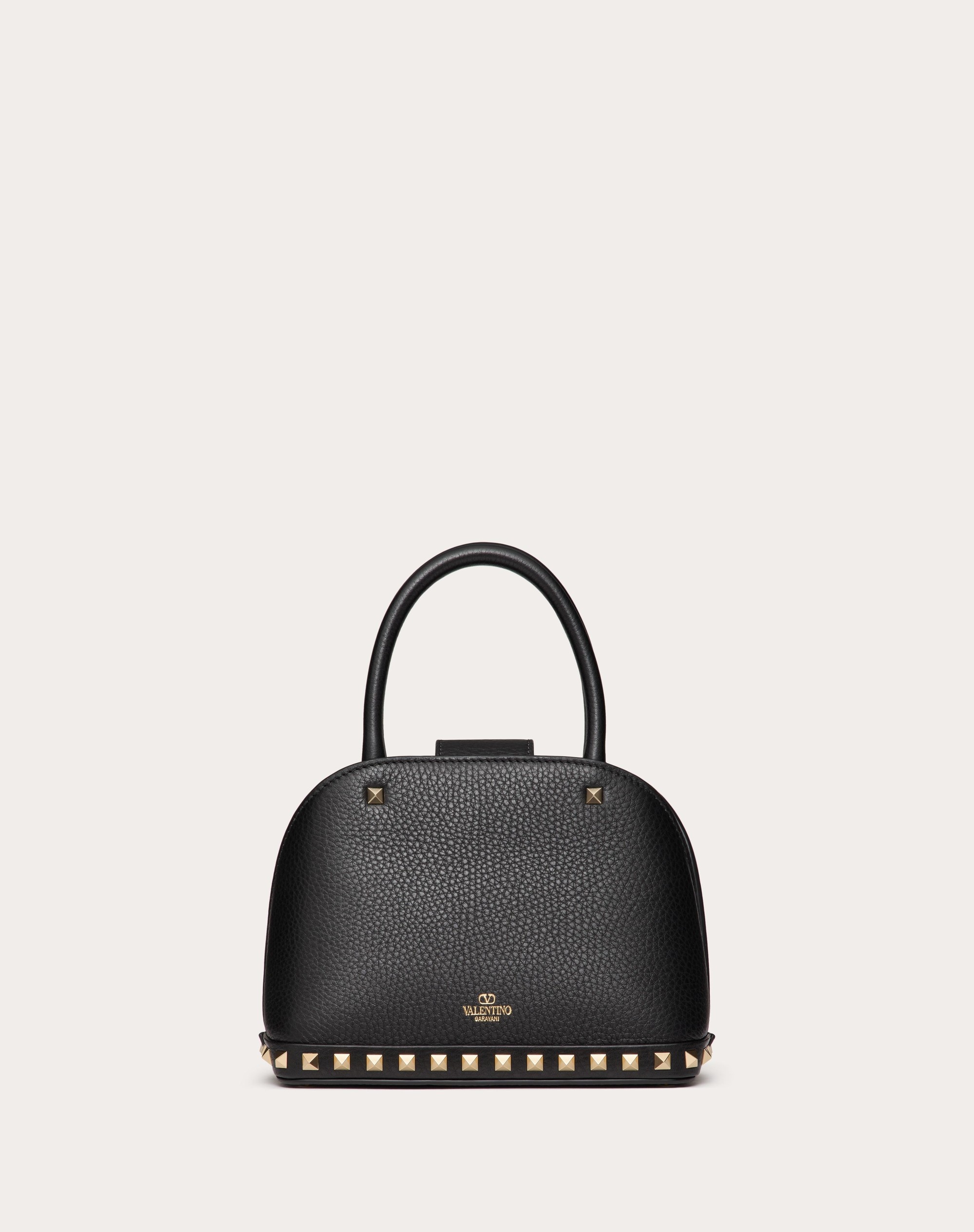 VALENTINO GARAVANI ROCKSTUD SMALL HANDBAG IN GRAINY CALFSKIN - 5
