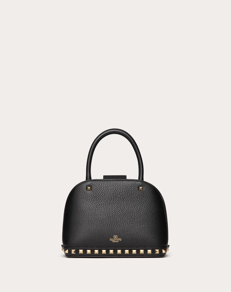 VALENTINO GARAVANI ROCKSTUD SMALL HANDBAG IN GRAINY CALFSKIN 5
