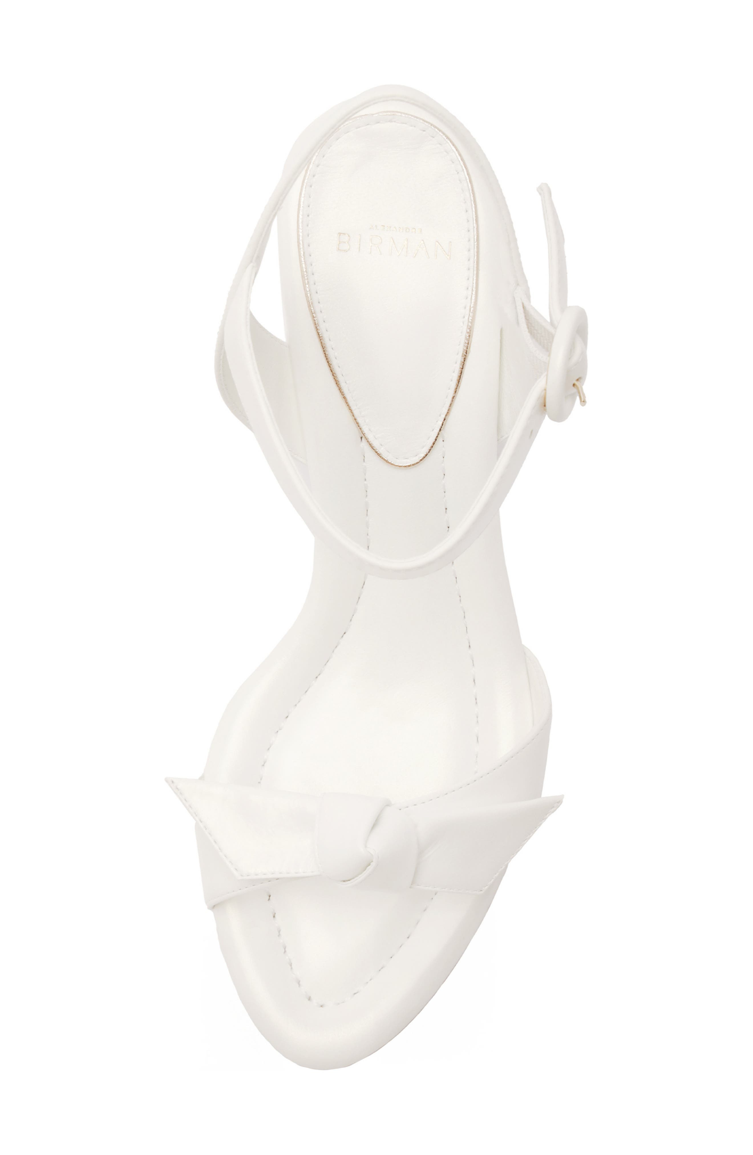 Alexandre Birman Clarita Flare Platform Bridal Sandal in Pearl/White at Nordstrom - 5