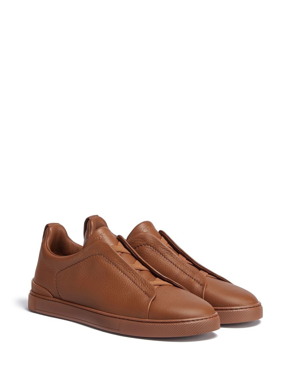 Triple Stitch leather sneakers - 2