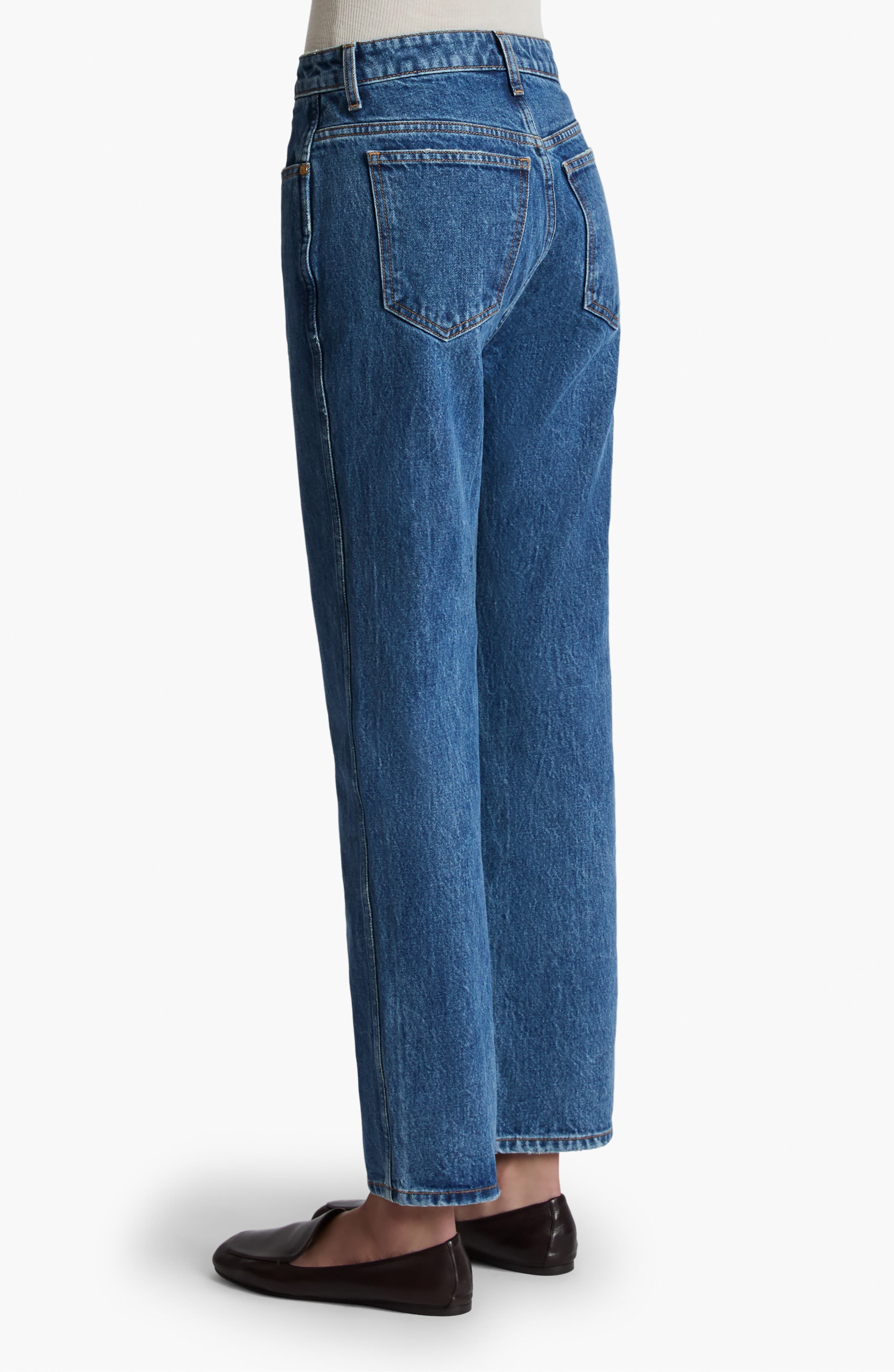 Khaite Abigail Ankle Straight Leg Jeans in Boone at Nordstrom - 2