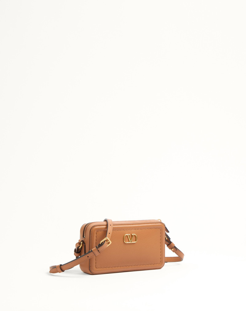 VALENTINO GARAVANI ALLTIME MINI SHOULDER BAG IN GRAINY CALFSKIN 2