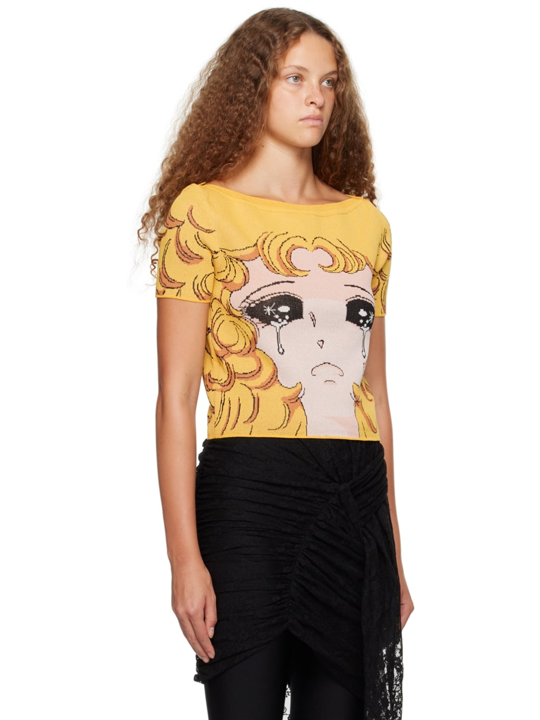 Yellow Crying Girl Sweater - 2