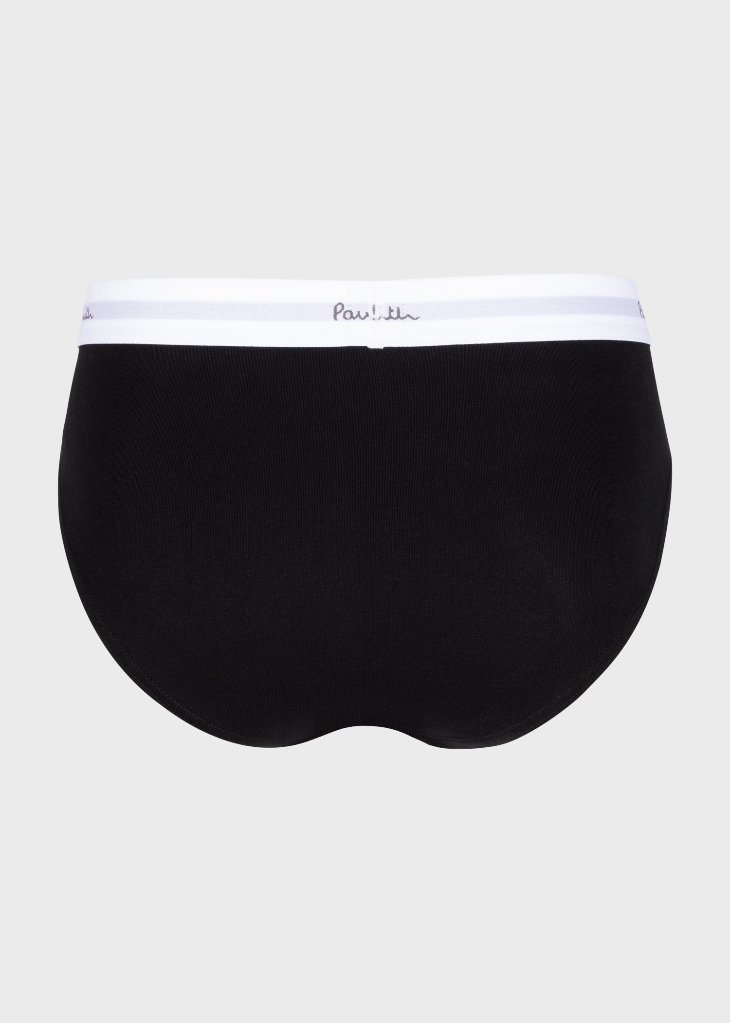 Black Cotton-Stretch Briefs Three Pack - 3