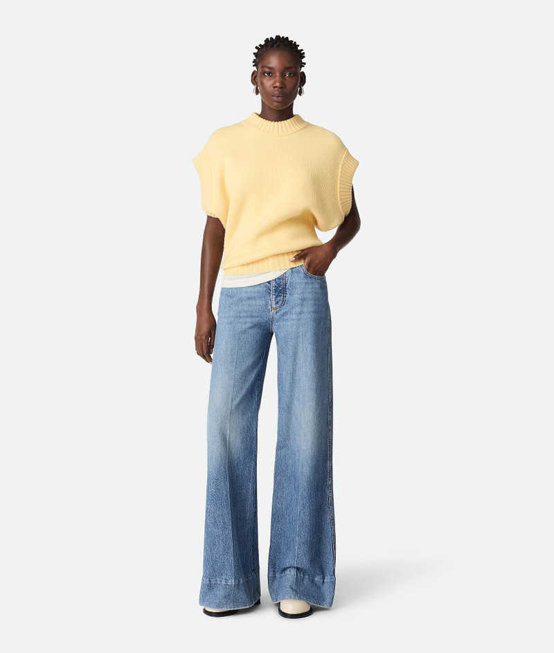Vintage Indigo Palazzo Jeans - 1