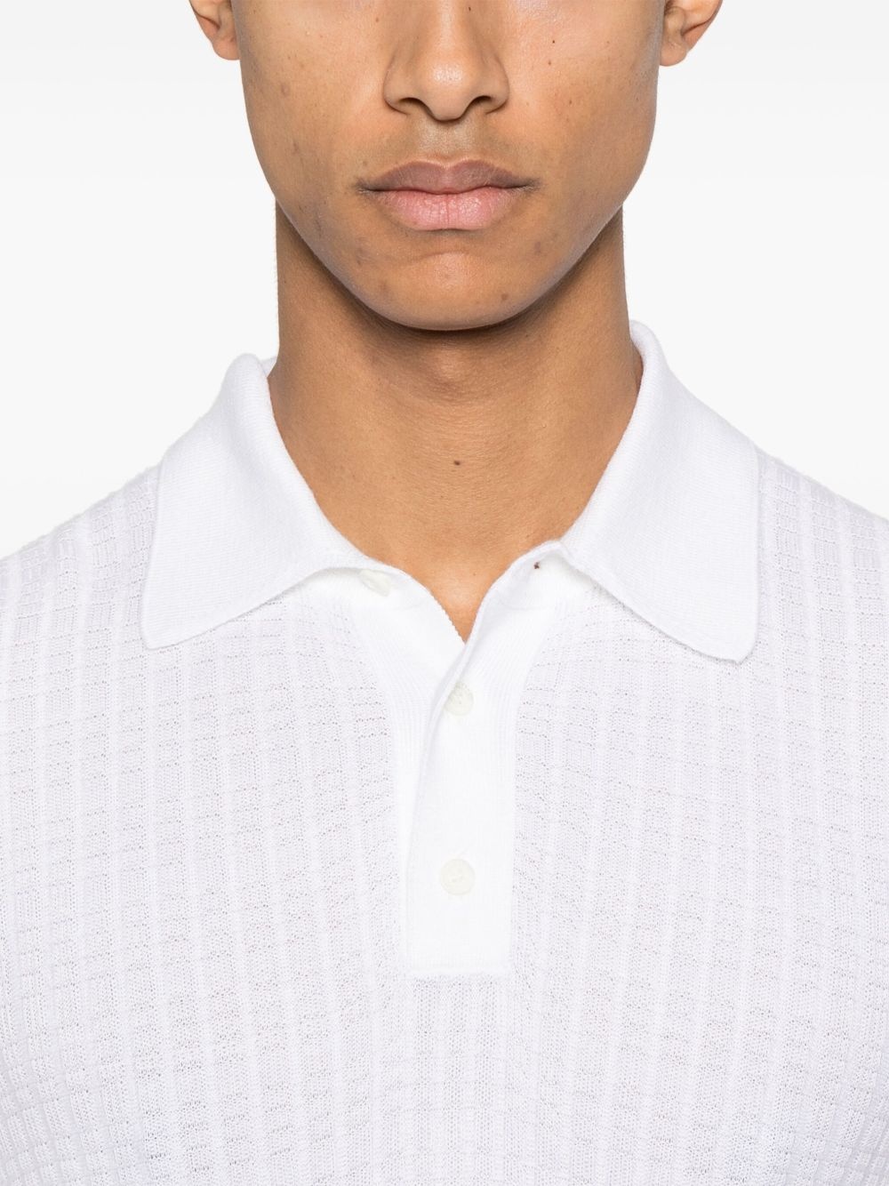 knitted polo shirt - 4