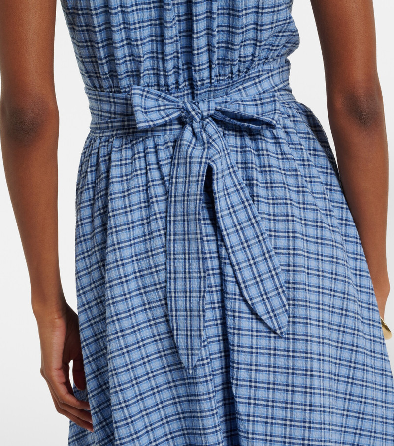 Edessa checked cotton midi dress 7