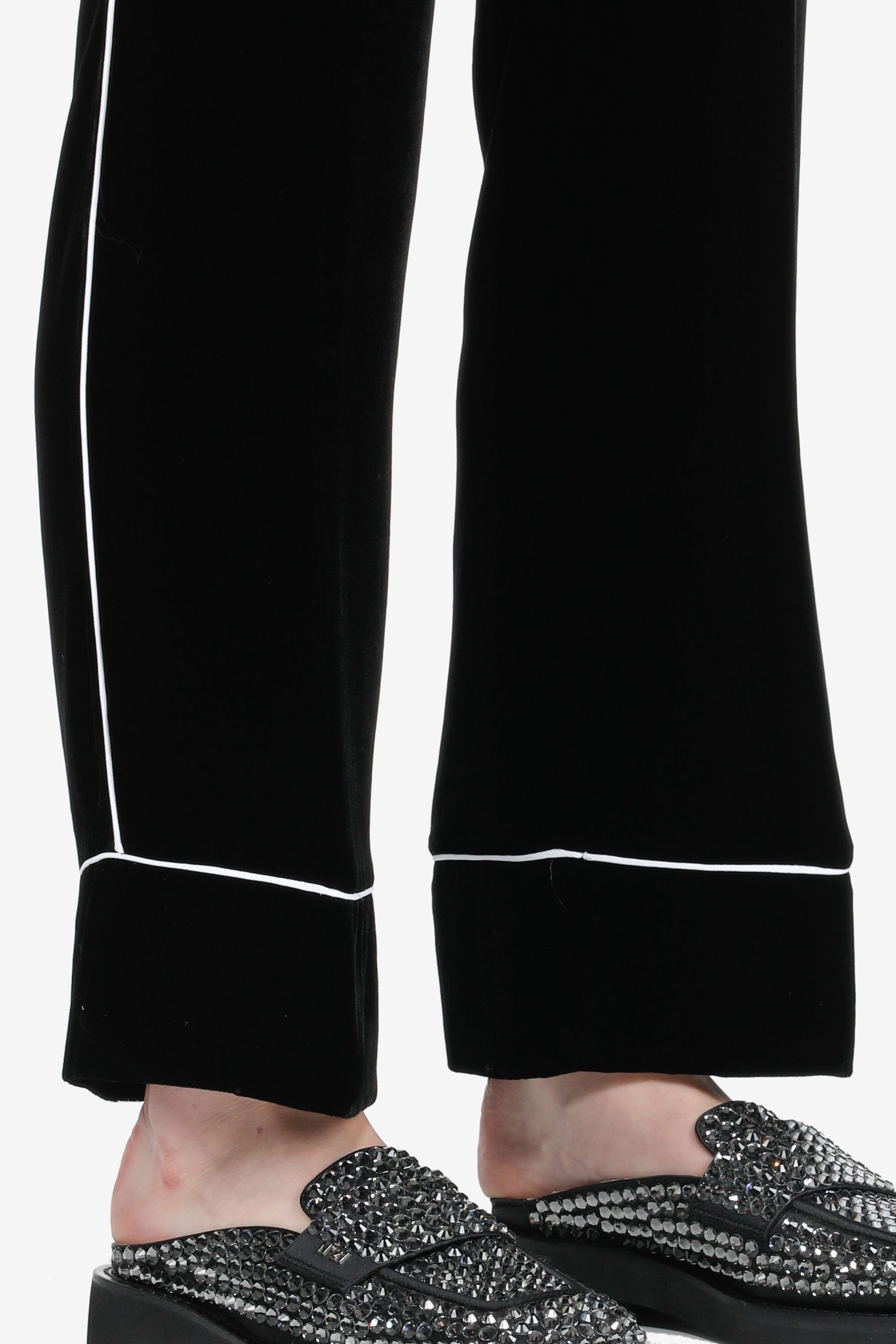 PIPED STRAIGHT-LEG TROUSERS - 5