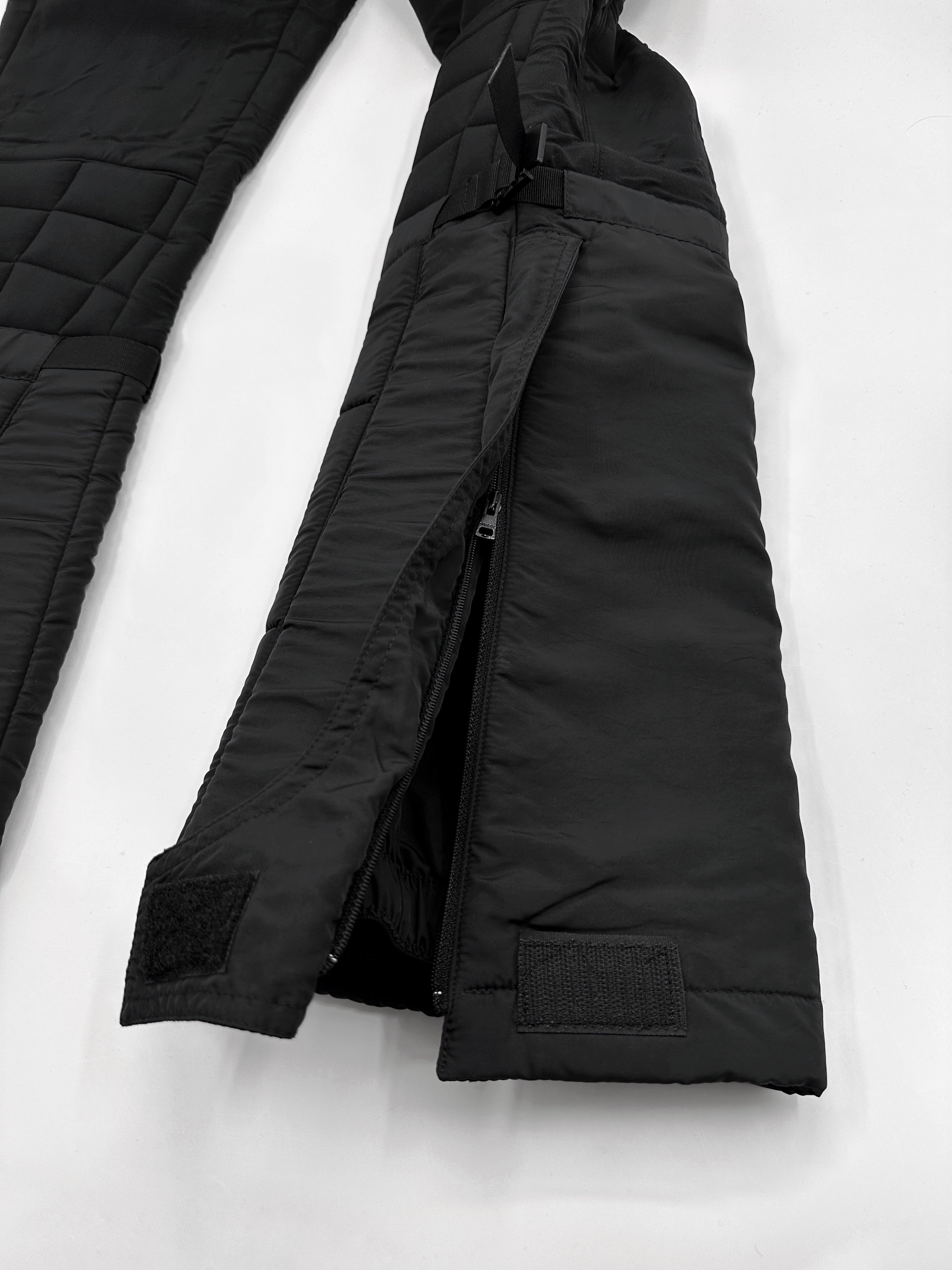Gucci Fall 1999 Tom Ford Black Padded Ski Pants 40 - 16