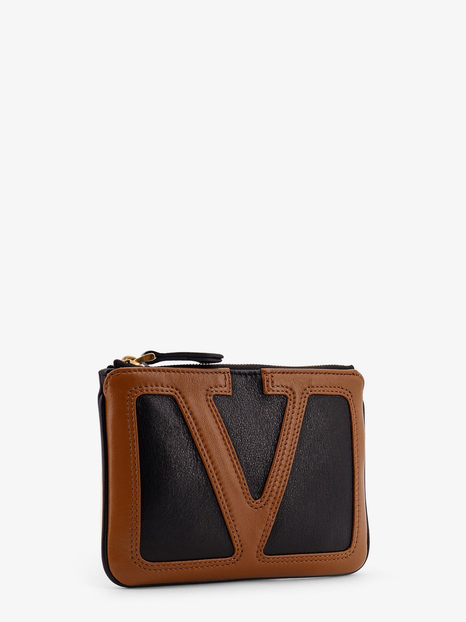 Valentino Garavani Men Viva Superstar Leather Clutch - 3