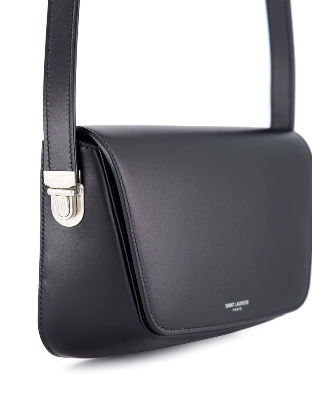 Black Small Leather Crossbody Bag - 6