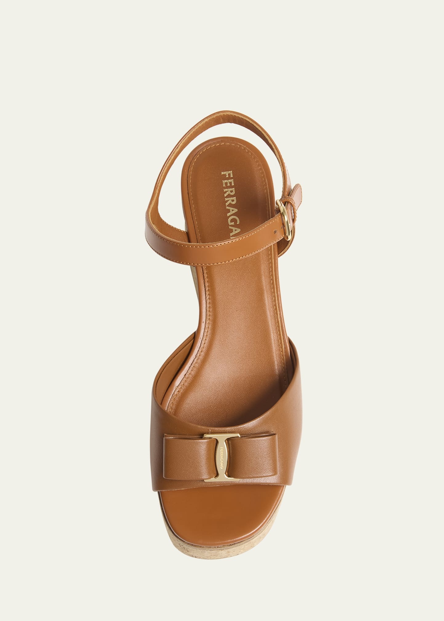 Selna Leather Bow Platform Sandals - 3