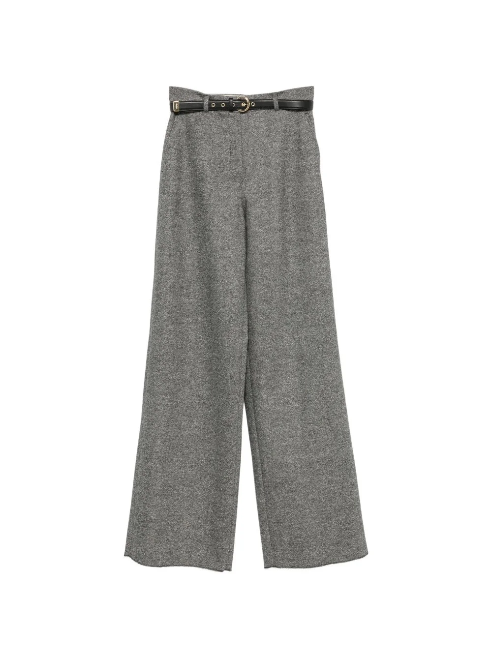 belted wool trousers - 1