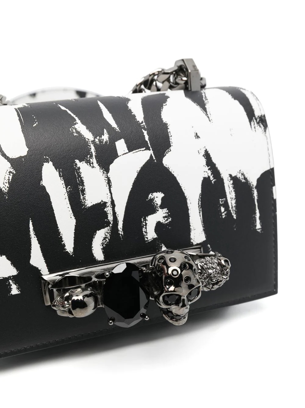 Graffiti logo-print shoulder bag - 4