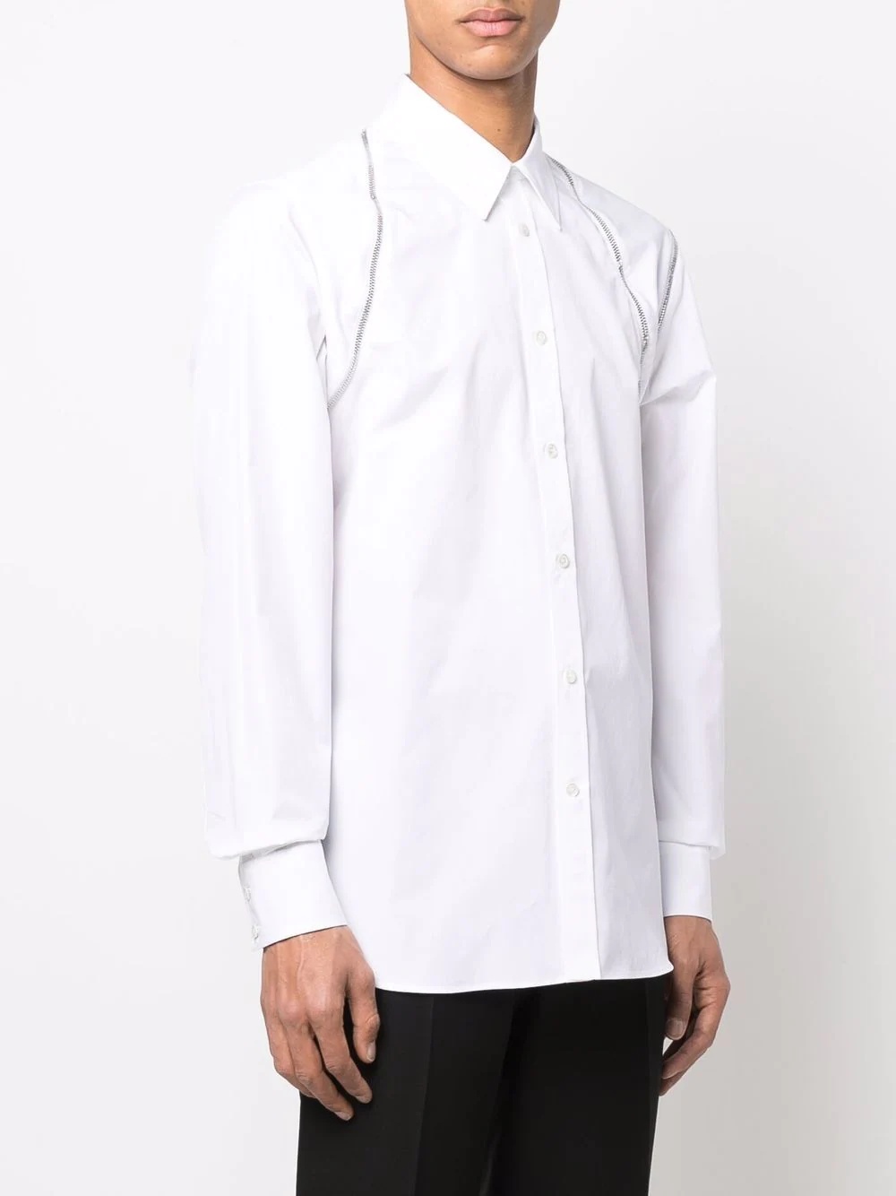 zip-detail shirt - 3