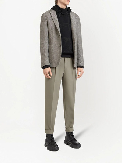 Z Zegna textured wool blazer outlook