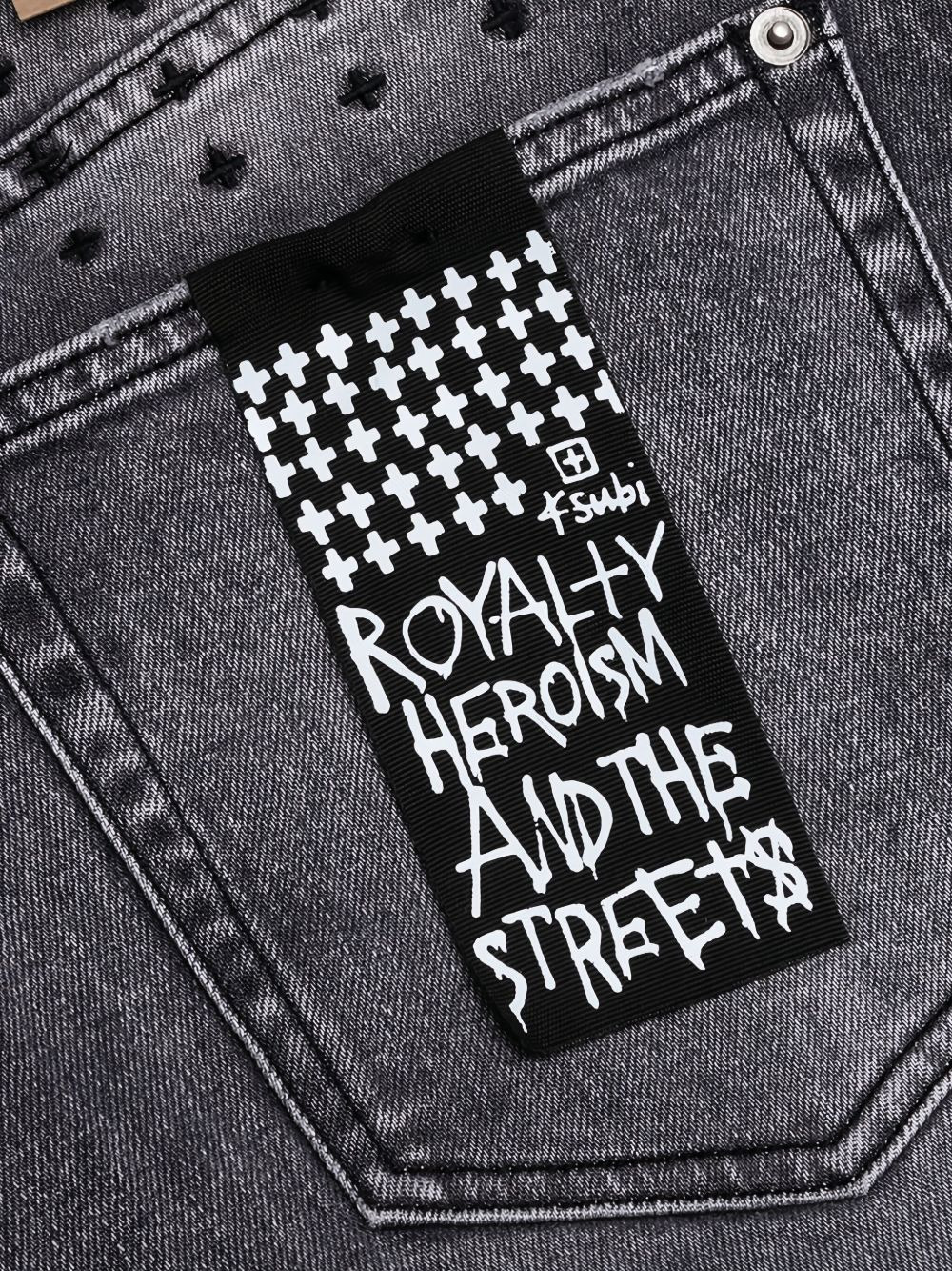 Bronko Smoke Trashed distressed jeans - 4