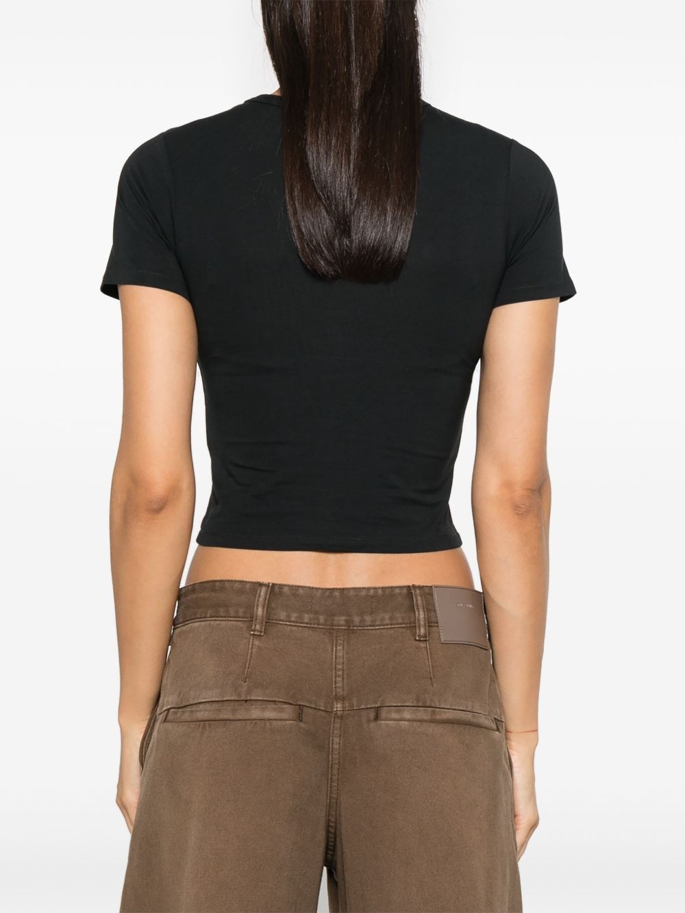 jersey cropped T-shirt - 4