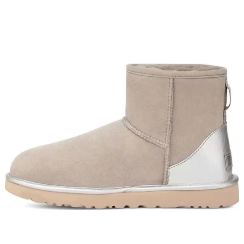 (WMNS) UGG Classic Mini Shine Boots 'Goat' 1120872-GOA - 1