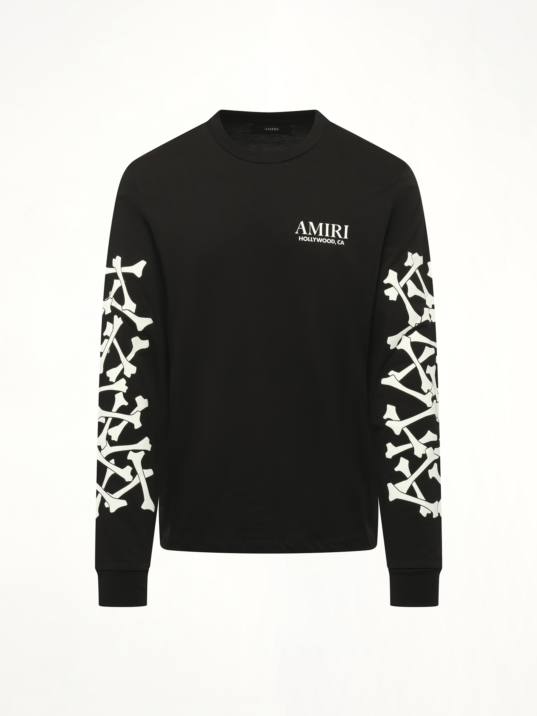 Bones Stacked L/S T-Shirt in Black - 2