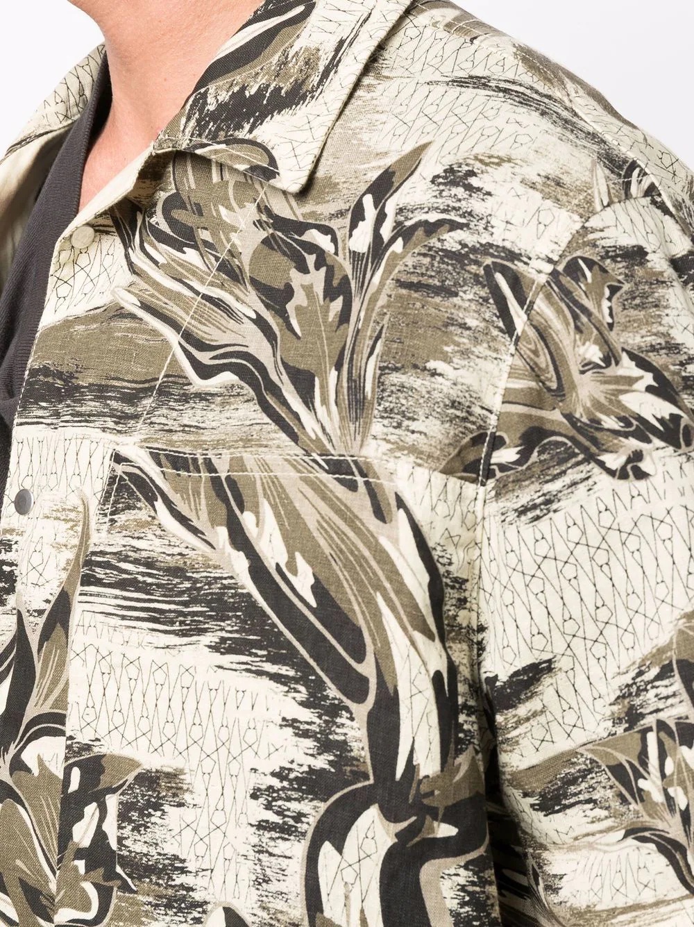 abstract-print short-sleeve shirt - 5