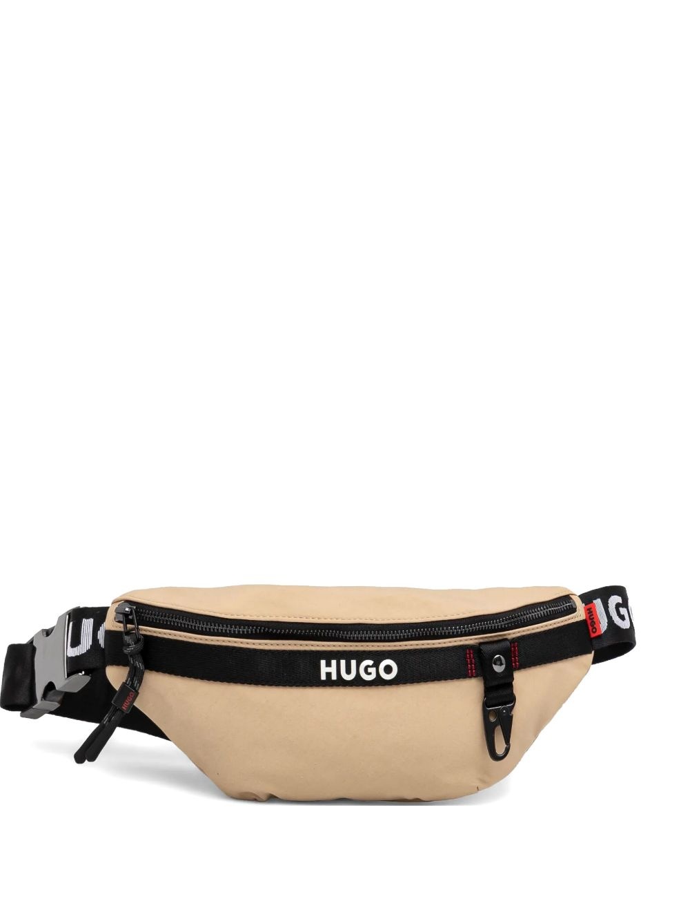 contrasting-logo belt bag - 1
