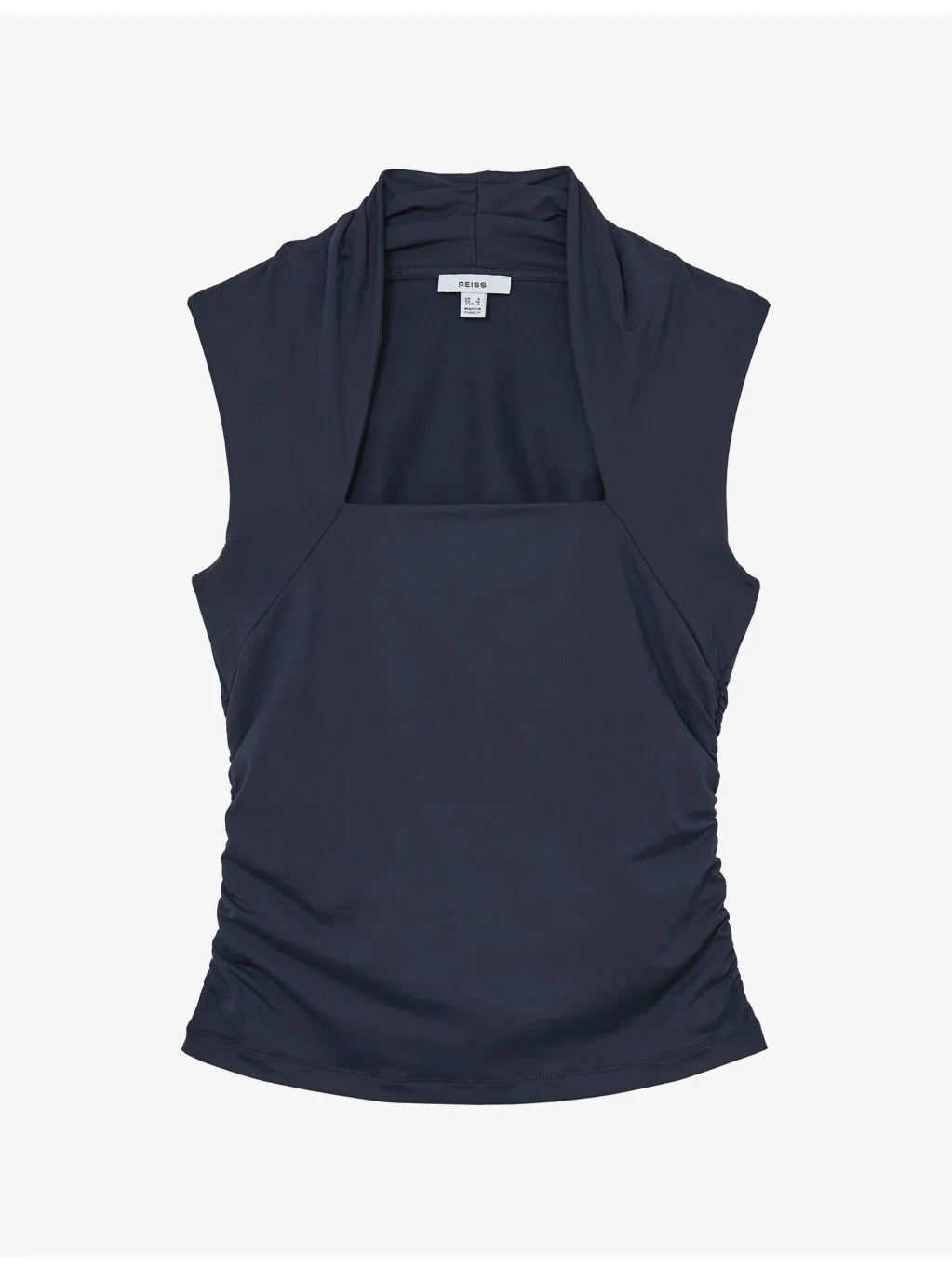 Harri Square-Neck Ruched Stretch-Jersey Top - 1