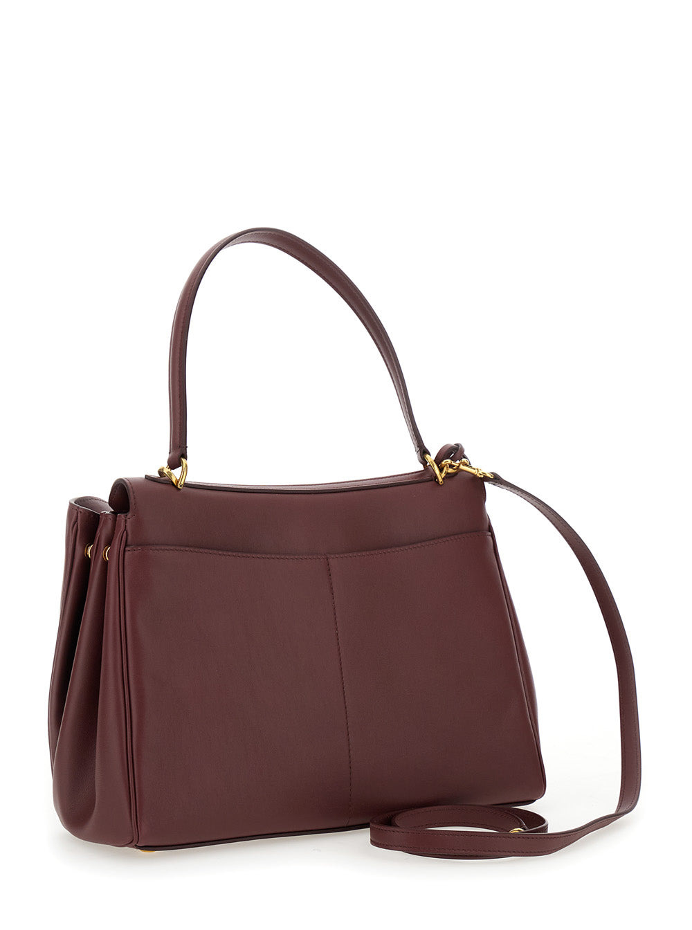 Balenciaga Women 'Medium Rodeo' Bordeaux Handbag With Detachable Key Holder In Smooth Leather Woman - 3