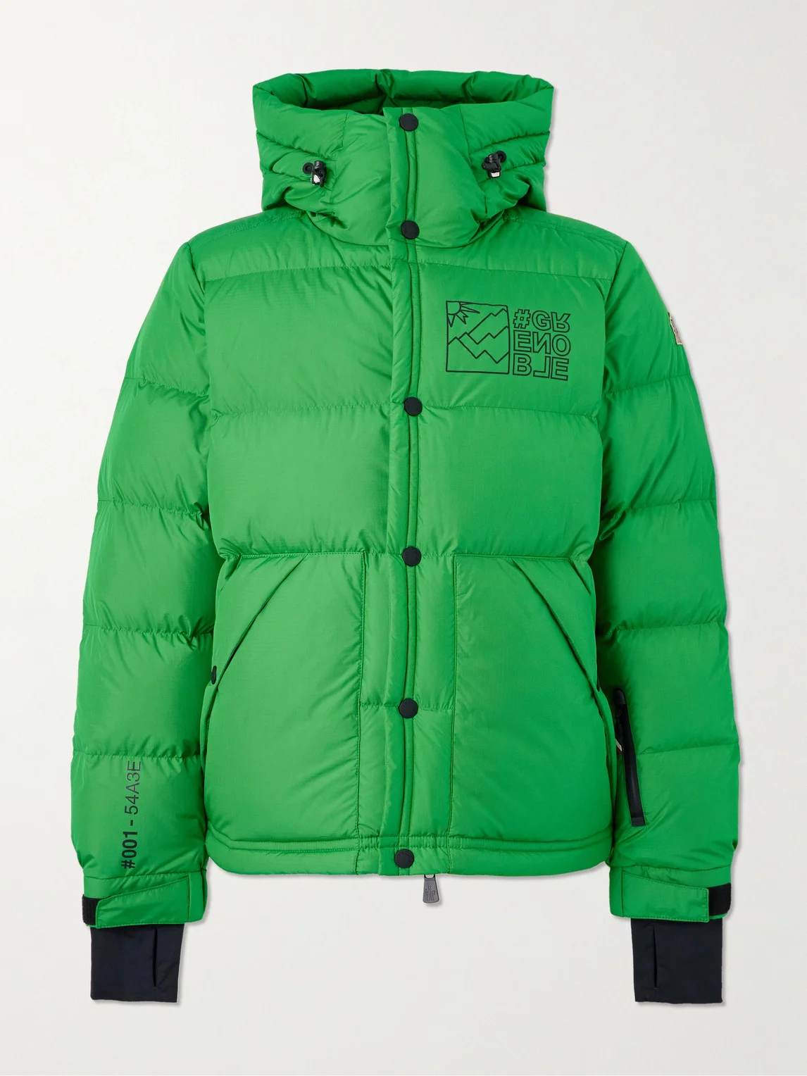 Cristaux Logo-Appliquéd Quilted Shell Down Hooded Ski Jacket - 1