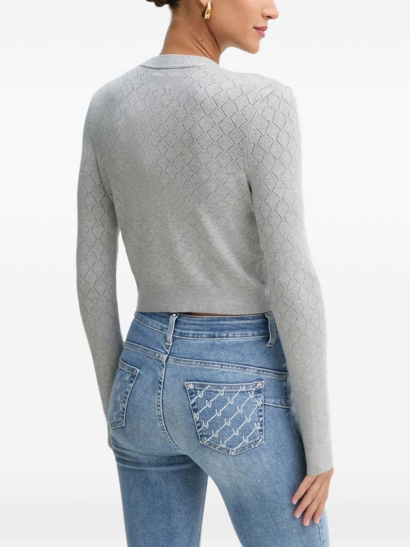 GUESS USA diamond-pattern cardigan outlook