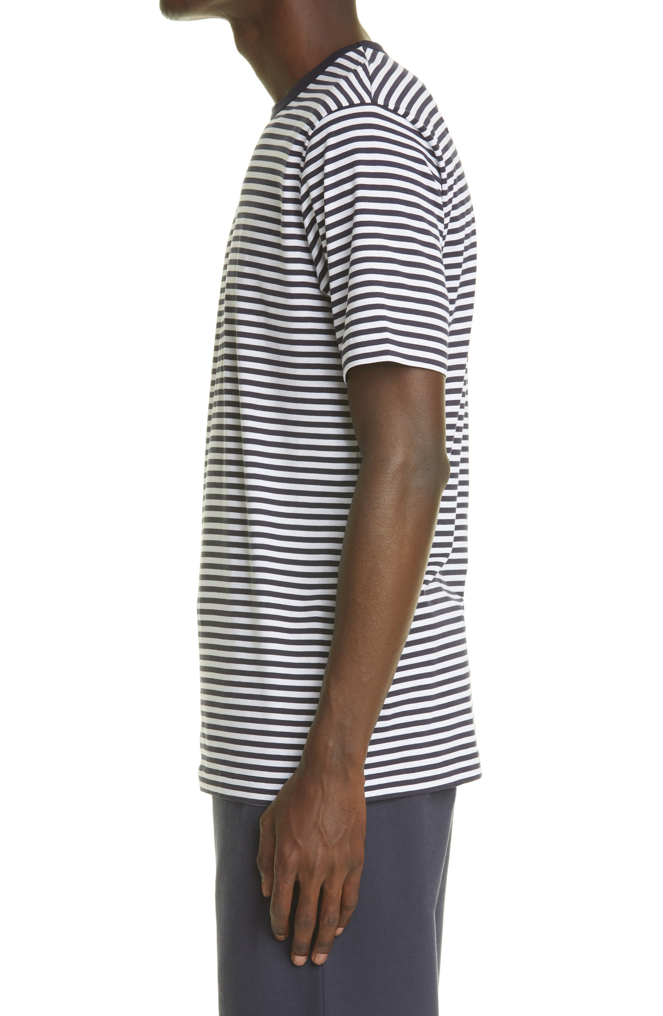 Sunspel Stripe T-Shirt in White/Navy at Nordstrom - 3