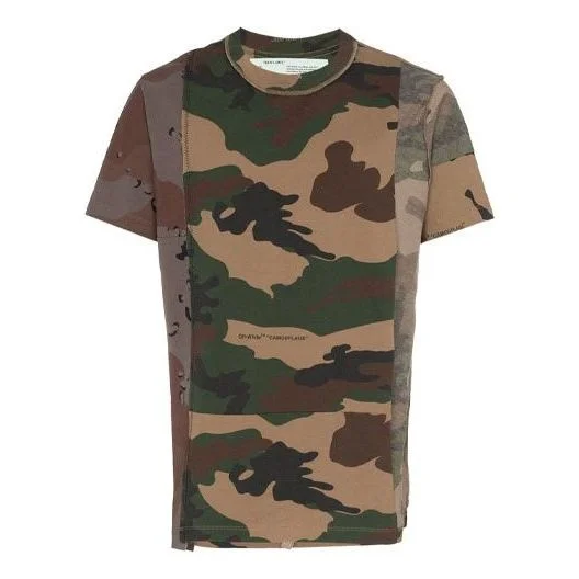 Off-White Camouflage Reconstructured Camo Short Sleeve OMAA056F181850429901 - 1