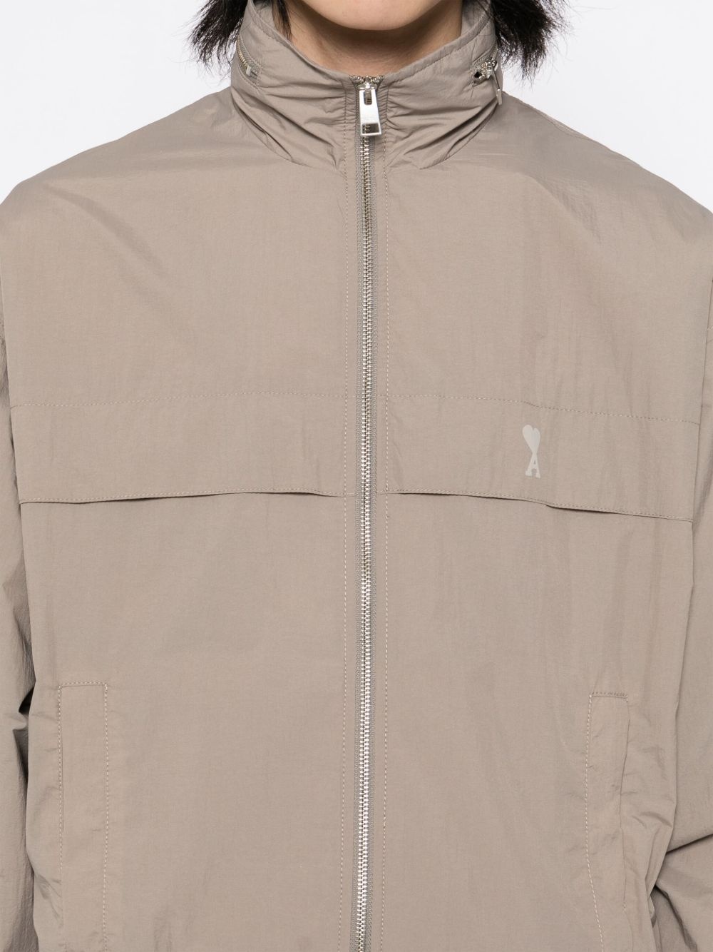 logo-print windbreaker - 5