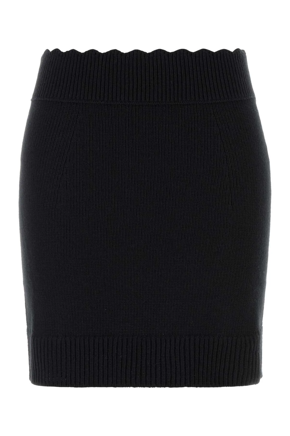 Chloe Women Black Wool Blend Mini Skirt - 1