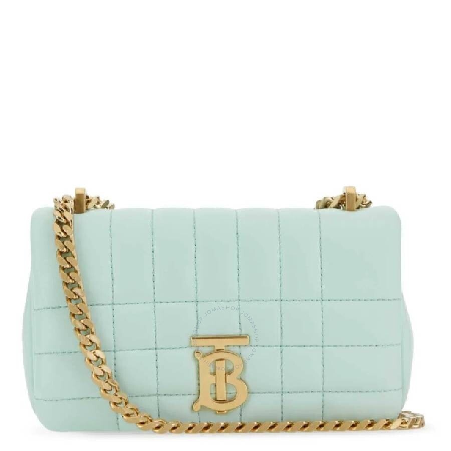 Burberry Ladies Quilted Logo Plaque Shoulder Bag - 1