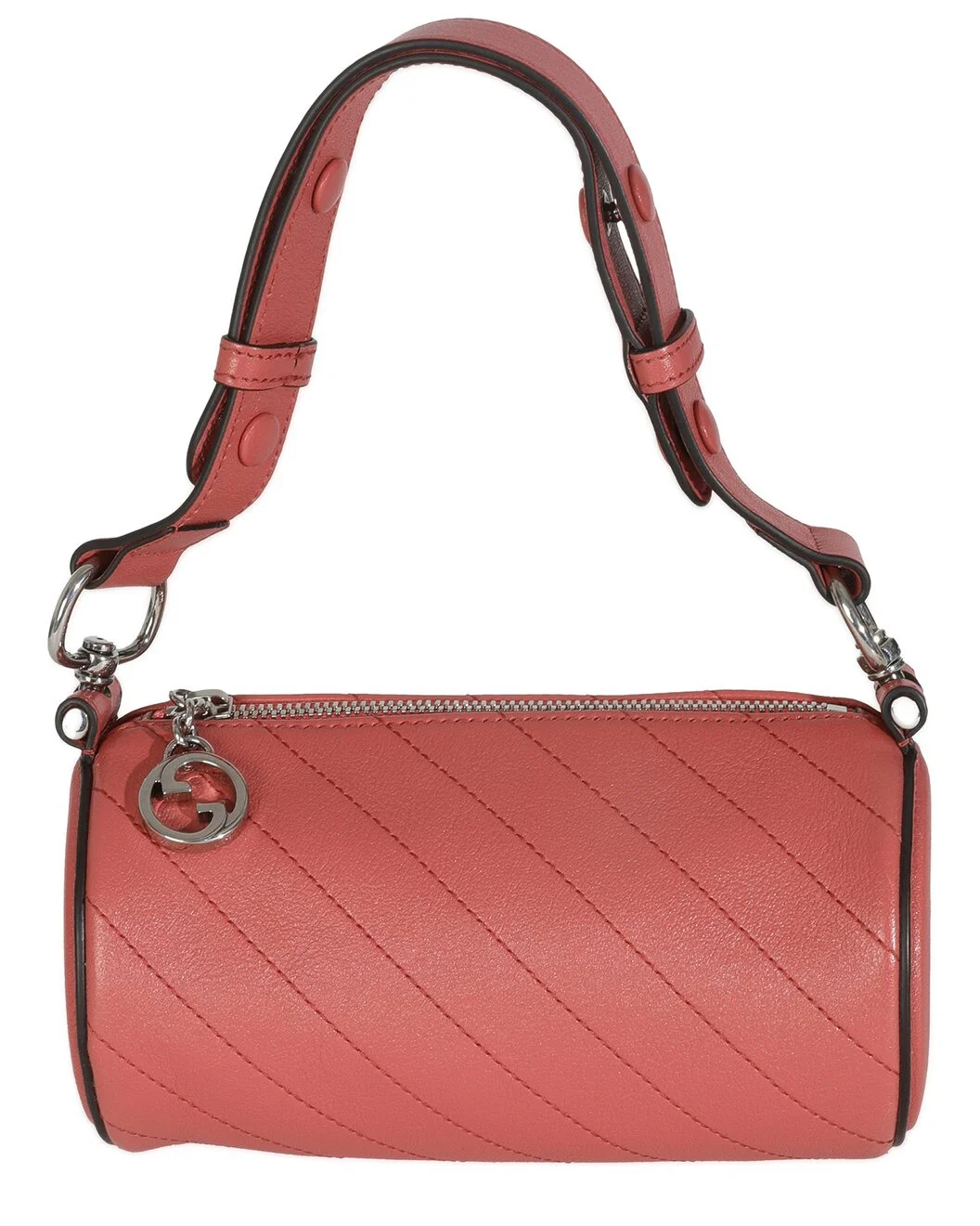 Gucci Pink Leather Mini Blondie Barrel Bag (Authentic Pre-Loved) - 1