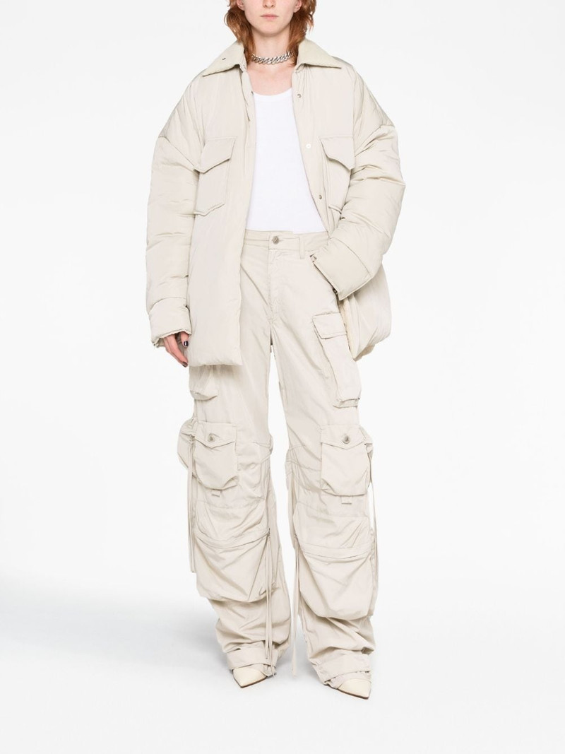 THE ATTICO padded buttoned oversized coat outlook