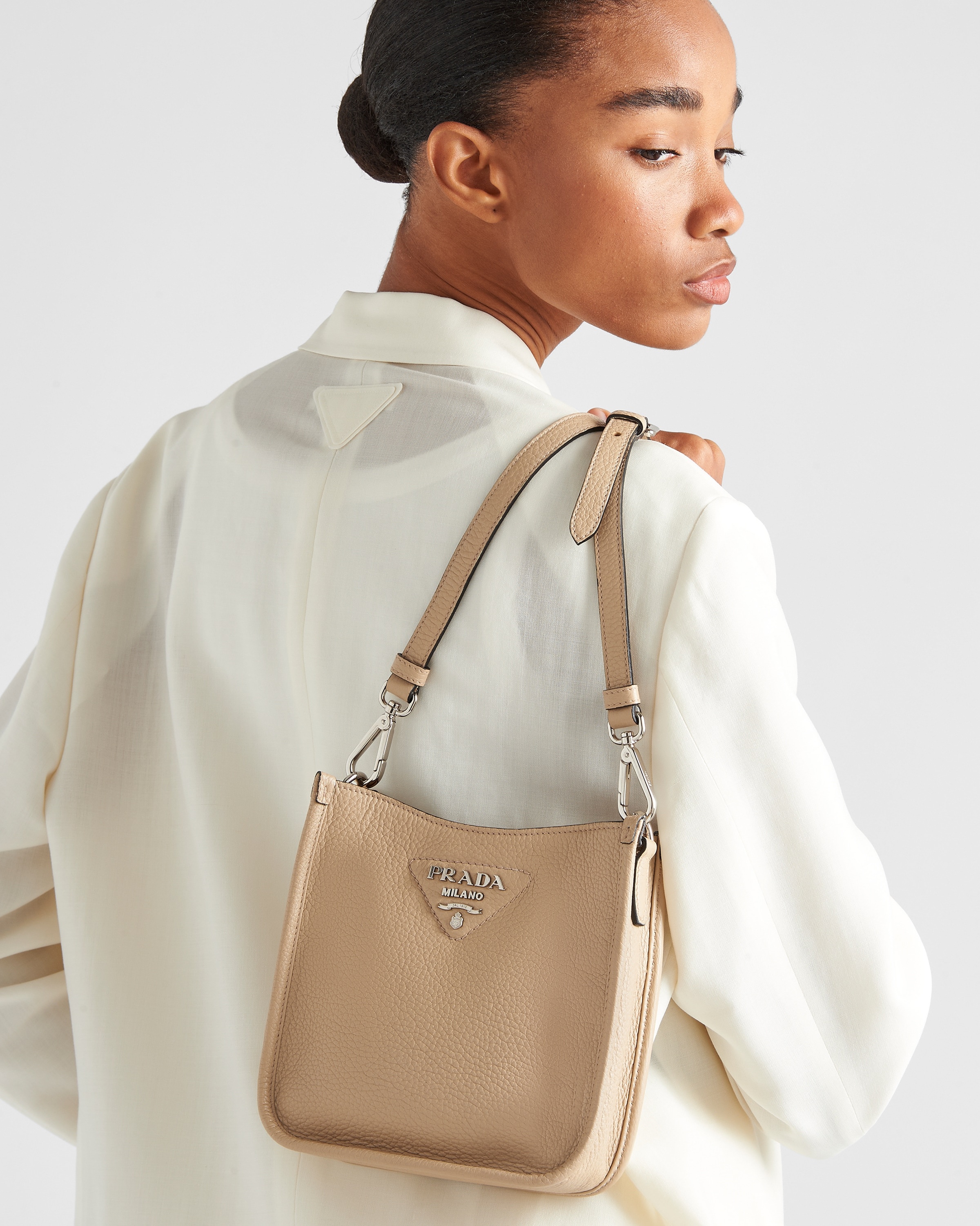 【PRADA】LEATHER MINI SHOULDER BAG Prada Leather Mini Shoulder Bag | Saks Fifth Avenue