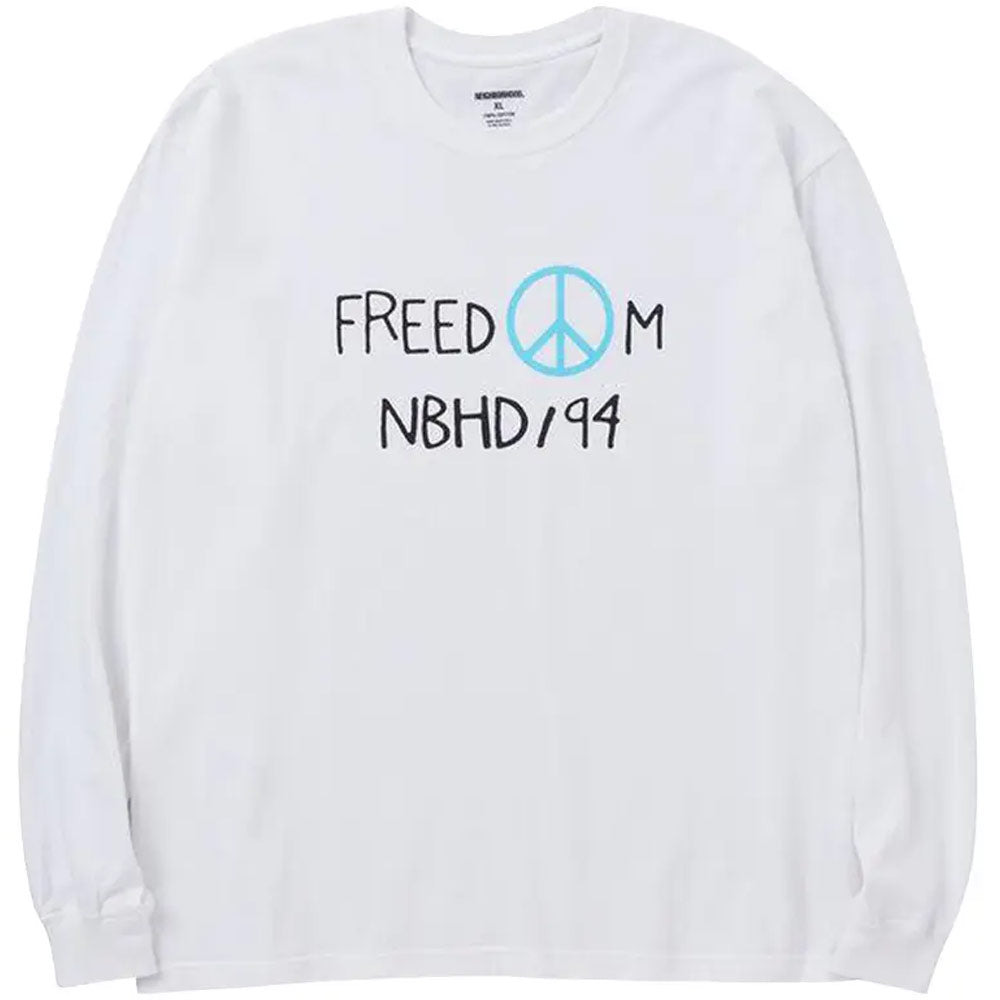Neighborhood | NH Tee Long Sleeve-8 T-Shirts 'White' - 8