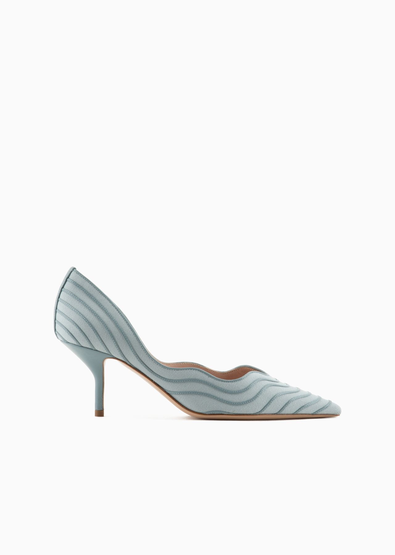 Canvas and leather court shoes - 1