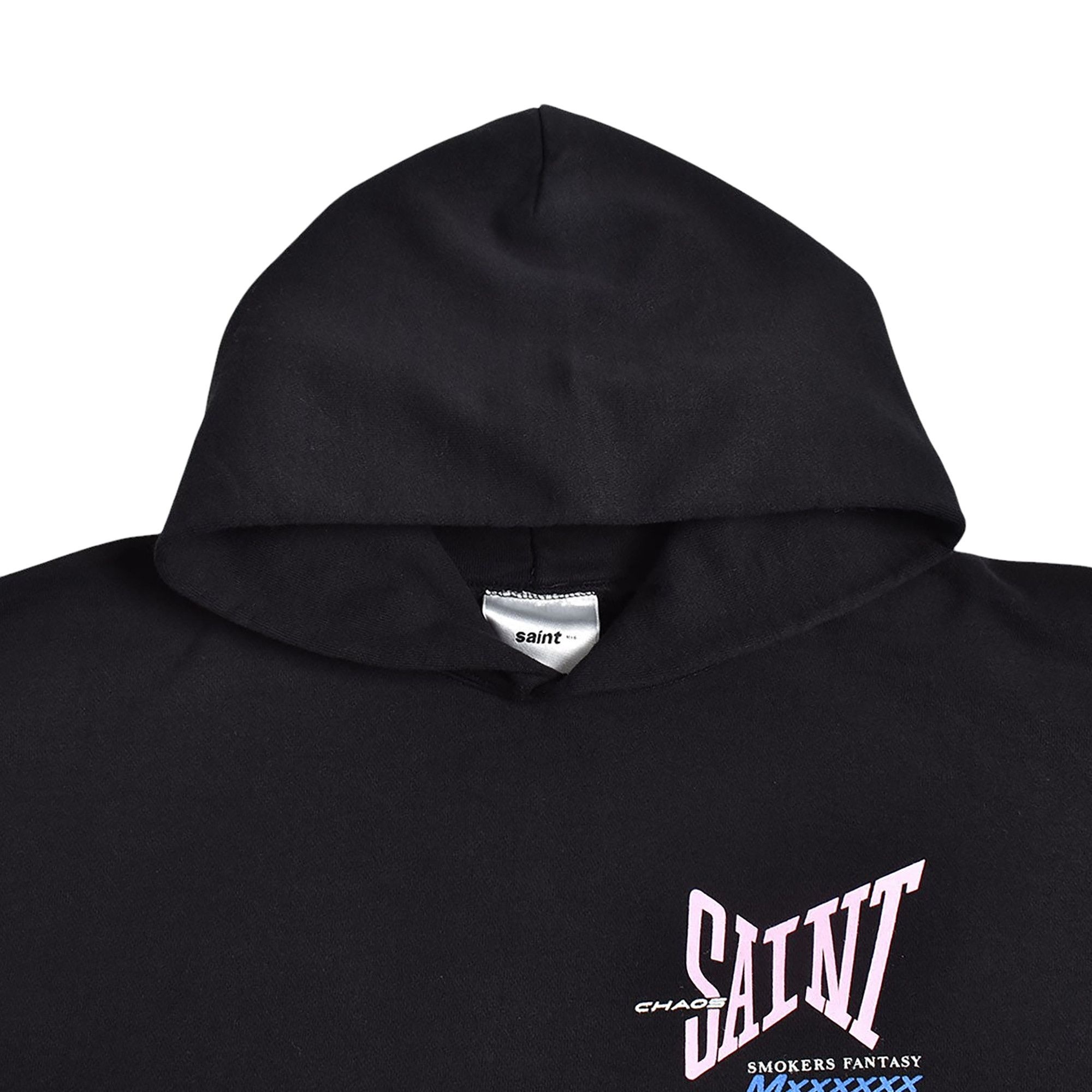 SAINT Mxxxxxx Ribbon Saint Hoodie 'Black' - 3