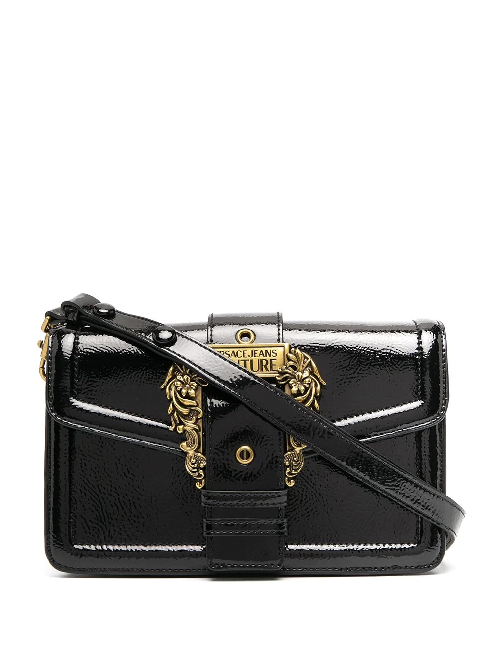 logo-buckle shoulder bag - 1