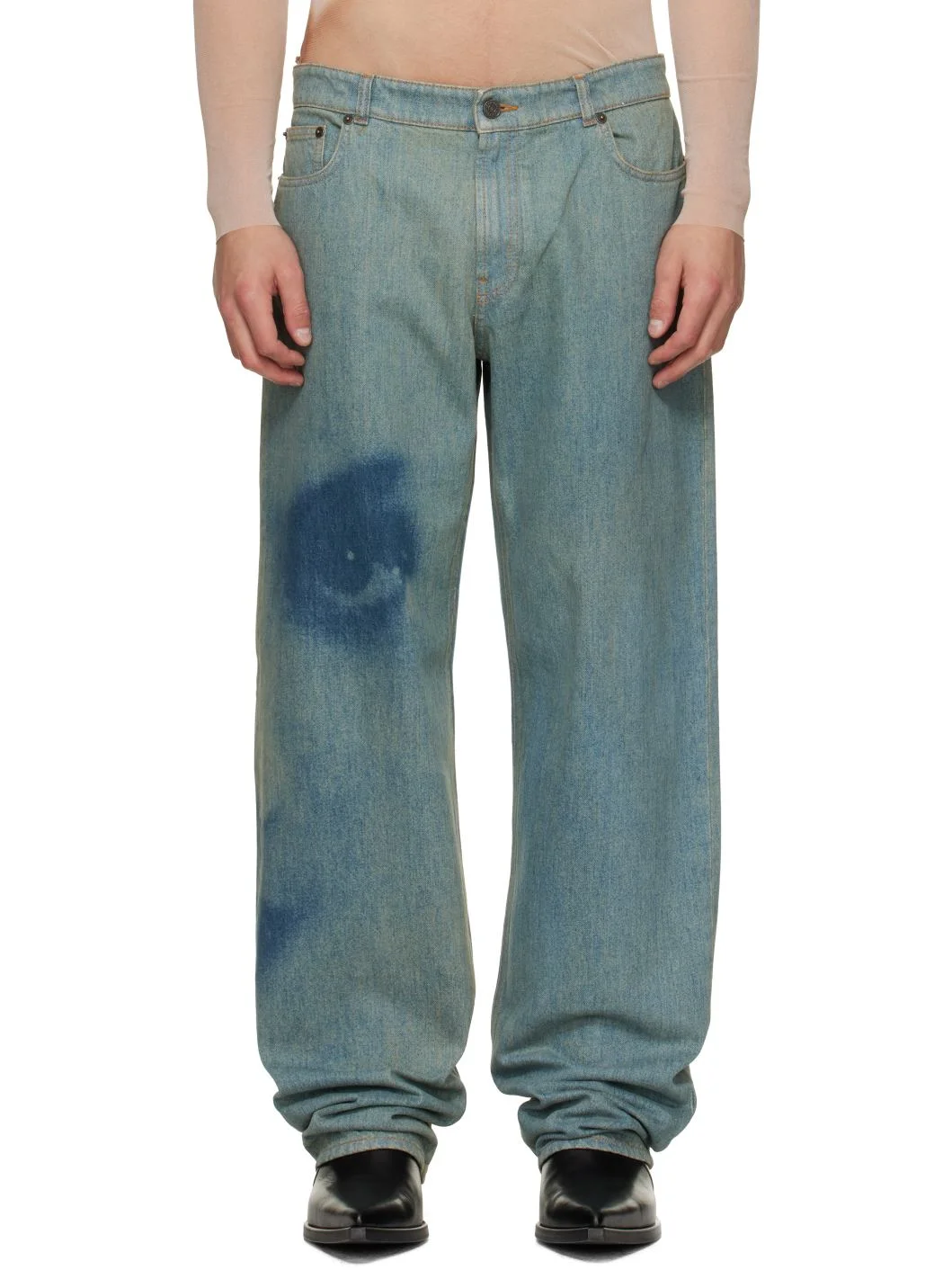 Blue 'The Face Denim' Jeans - 1