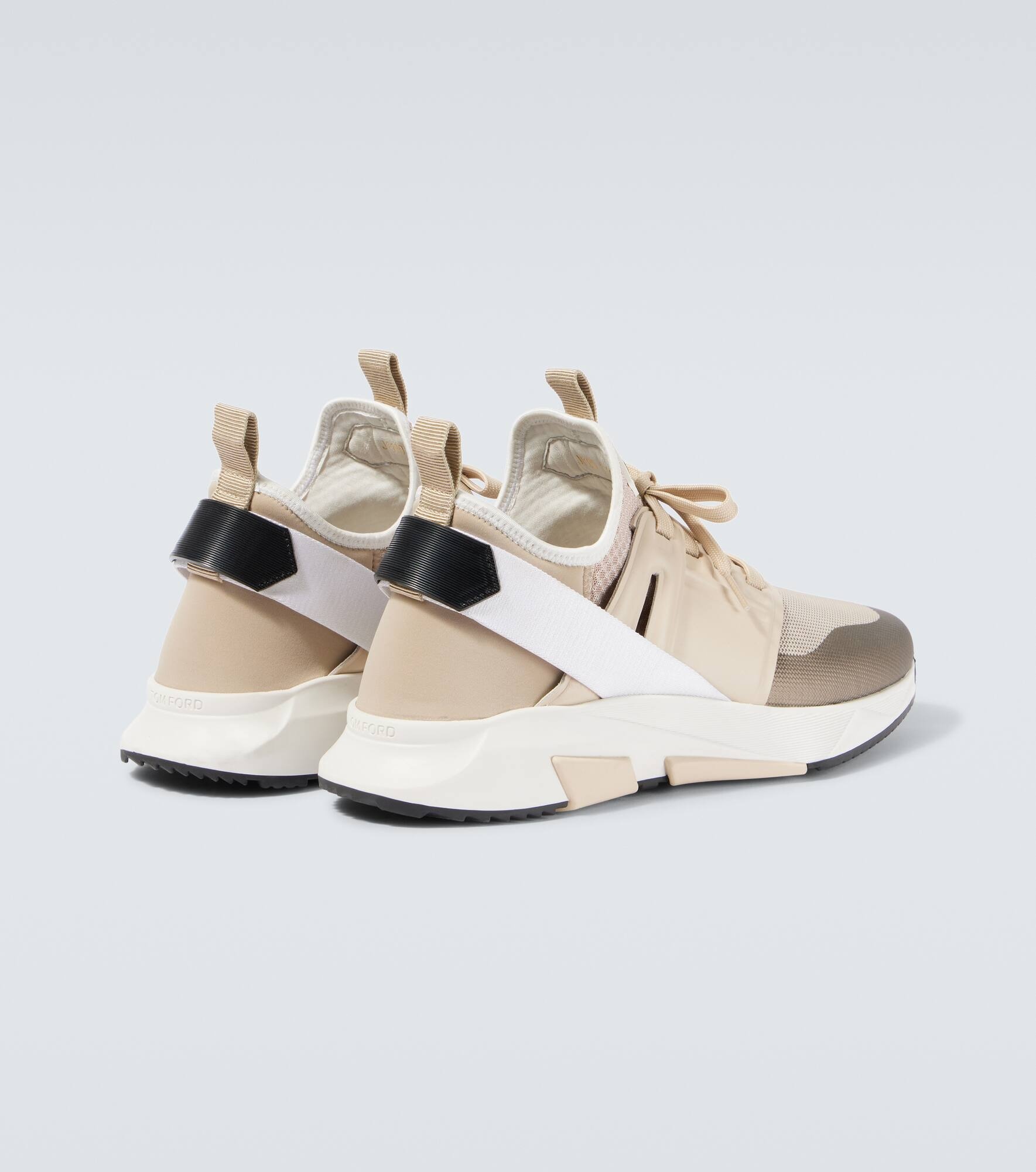 Jago leather-trimmed sneakers - 6