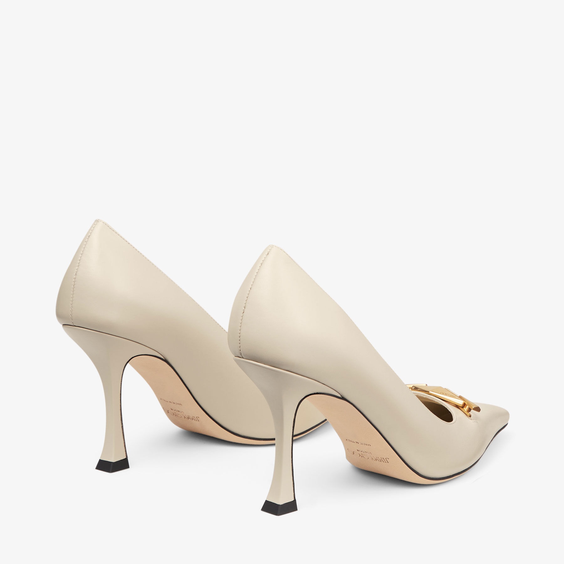 パンプス JIMMY CHOO Ryker 90 Bamboo Leather Pumps Jimmy Choo Ryker 90 embellished leather pumps Jimmy Choo